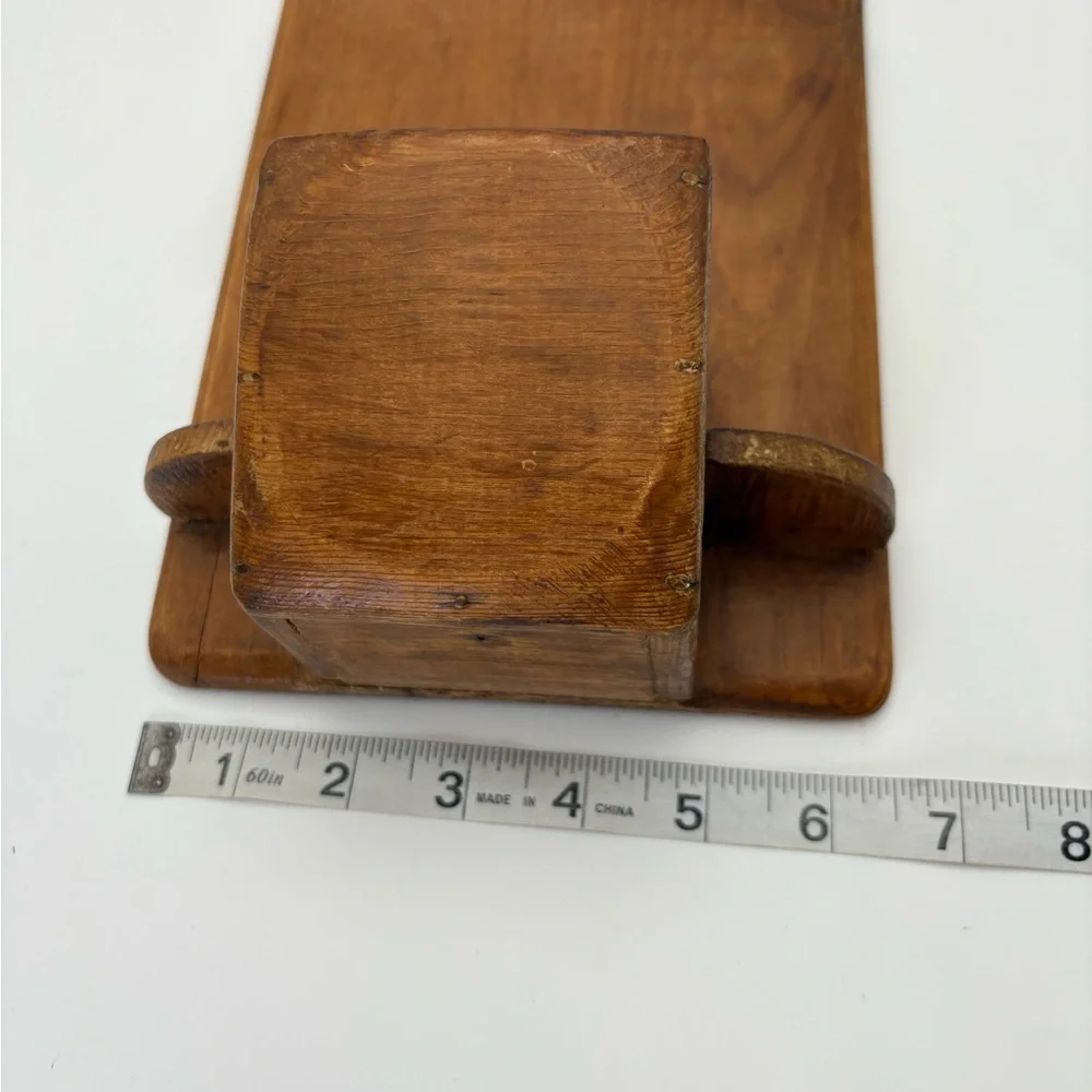 Rustic Brown Wooden Wall Decor - Notepad Holder